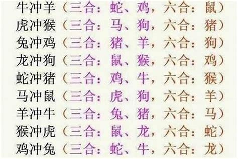 生肖冲合|最全12生肖三合、六合、相冲、相害详细讲解！（上）